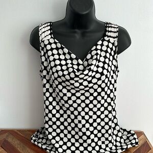 Banana republic polka dot blouse